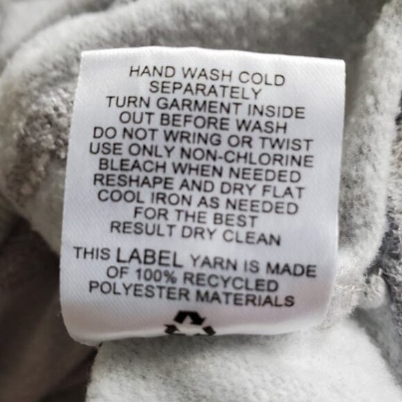 Gray Skull Print Off-Shoulder Sweatshirt Oversized Slouchy Pullover Edgy Size M - Picture 8 of 8